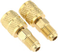 Professional 1/4\" Male Flare to 5/16\" Female Adapter for R410a Refrigerant Retrofit Coupling Pipe Fittings