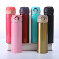 Classic Style 500ml Thermos Bouncing Cup One-click Flip Cover Insulated Water Bottle with Custom Logo Printing