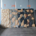 Solid Surface Artificial Polyurethane Veneer Outdoor Waterproof 3D Model Design for Hotels Decorative Stones Faux Stone Big Slab