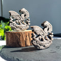 Wholesale Natural Special carving Healing Crystal Exquisite Crystal Crafts Silver Obsidian Flying Dragon for Decoration