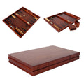 Wholesale Price Custom Luxury Wooden Backgammon Board Portable Folding Game Board for Children's Intellectual Development