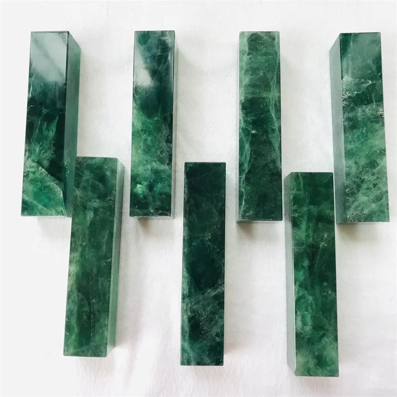 Hot Sale Natural Crystals Healing Stone Green Fluorite Slab Slice for Decoration