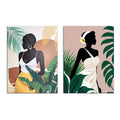 Modern Classical Black Watercolor Prints Wall Art Decorative Picture Luxury Style Portrait Poster Painting Custom Size Home