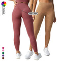 Best High Waist Women's Yoga Leggings for Workout TikTok Pants with V Waist Design Solid Fitness Gym Wear