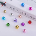 1/2 Inch 12mm Mini Metal Brass Jingle Bells Christmas Decor Colorful Small Bells for DIY