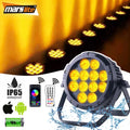 12pcs 18w LED RGBWA+UV 6in1 Battery Par Light Dj Disco Par Lights Stage Led Beam Lights