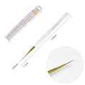 2025 Hot Selling Art Liner Brush with White Resin Handle and High Quality PET Nylon Hair Liner Brush for Nail Salon Use BW4-1