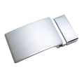 Men's Zinc Alloy Die Casting Polishing Belt Buckle Customized Logo Nickel Brushed Plain Turning Plate Buckle Belt Clip Buckles