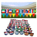 Carnival Festival Party Stickers Luxury Uv400 Eyewear Customize Your Own Logo Custom Glasses Sunglass Lens Logo Pinhole