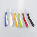 Wholesale Plastic Handle Folding Shaving Razor Best Selling Zinc Alloy Barber Razor Custom Logo Safty Razor for Men Beard Care