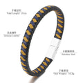 Pulsera Para Hombres Couple Bracelets Creative Leather Accessories Handmade Braided Leather Rope Bracelet for Women Gift