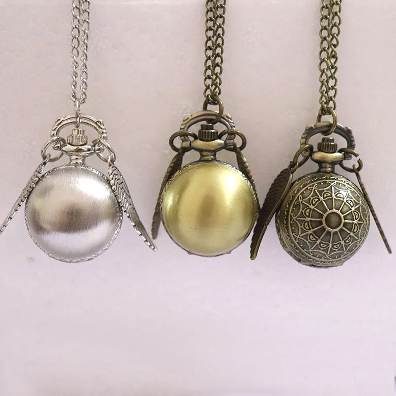 Small Size Classic Wing Bronze Dia 27MM Watch Vintage Antique Ball Pocket Watches