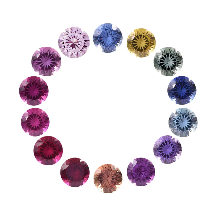Wholesale Price 4mm to 8mm Czochralski Lab Created Corundum Sapphire Loose Gemstone Diamonds for Jewelry