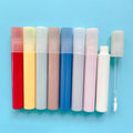 LZ Pack 100pcs Custom Red Yellow Brown Pink Lipgloss Bottles Wholesale Round Empty Private Label 2.5ml Lip Gloss Tube