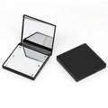Custom Logo 6 Led Makeup Mirror With Light 1x 2x Small Pocket Portable Travel Pink Black White Foldable Square Mirrors