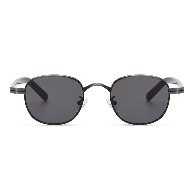 2026High Quality Retro Metal Durable Sunglasses Square Frame for Men and Women Round Tortoiseshell Sunglasses