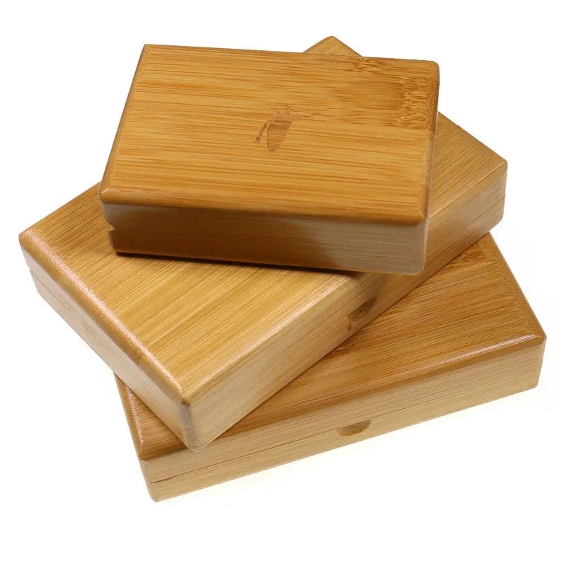 Magnetic Fly Fishing Tackle Box Bamboo Case for Lake River Stream Fishing