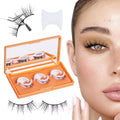 New Self-Adhesive False Eyelashes No Glue Reuseable Waterproof Wispy Comfortable Natural Look Pre Glued Strip Lashes