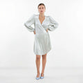 Advanced Woman White Short Dress for 2024 White Long Sleeve Dress White Elegant Dress for Women