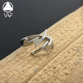 VAF Personalised Popular Unique Minimalist Lightning Ring Trending Stainless Steel Punk Stylish Fashion Rings for Men