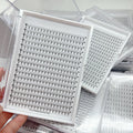 Premade Volume Fans Pointy Base Long Stem Xl Tray Loose Promade Lash Extension Fans 1000 Box Pro Made Pre Made Eyelash Extension