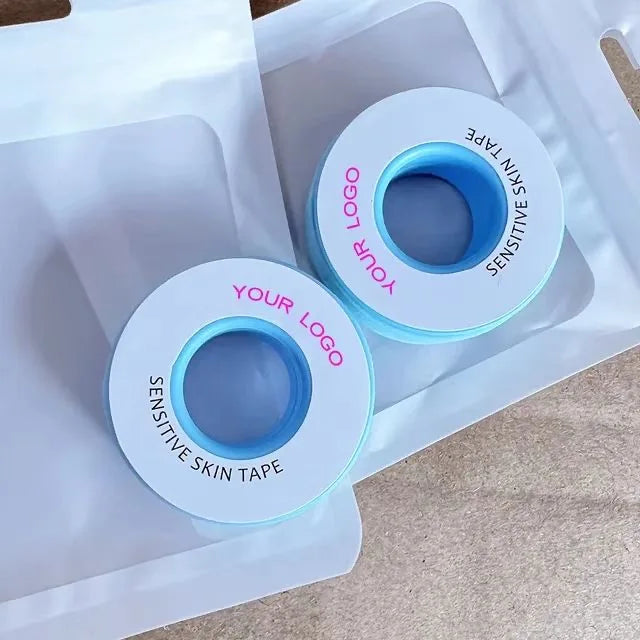 Custom Logo Packing Silicone Gel Sensitive Skin Colorful Lash Extension Micropore Non-woven Breathable Tape for Lash Extension