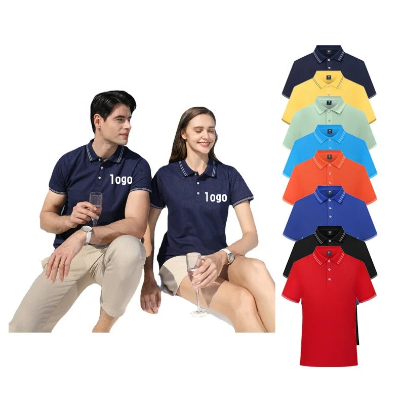 OEM/ODM Polo Custom logo Men's Polo Modern Design Quick Dry 100% Cotton Custom Embroidered logo T-shirt Men Polo Shirt