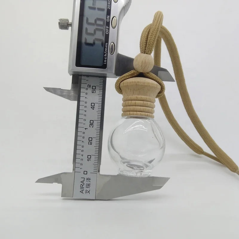 Wholesale JIHUA Glass Car Perfume Bottle-Mini Air Freshener with Refillable Design and Screen Printing for Auto Accessories