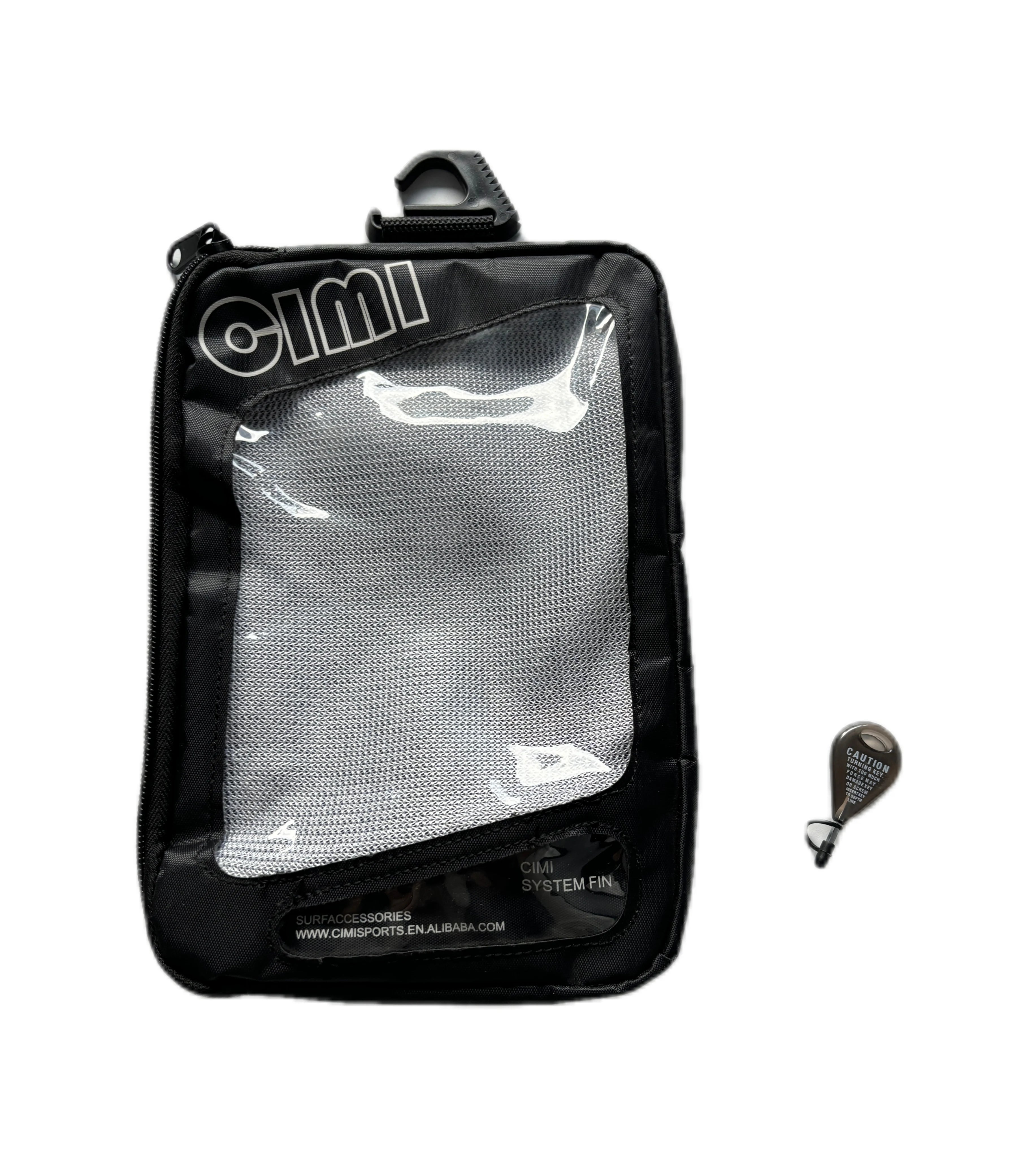 Surfboard Fin Bag Twin Tab Tri  Fin Set Fiberglass Dual Tab Surfing With Fin Key  Bag