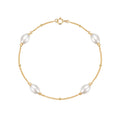 Fashion Silver Bracelets Jewelry 925 Sterling Silver Pearl Bracelets Gold Plated Chain Bracelets for Women Dropshipping