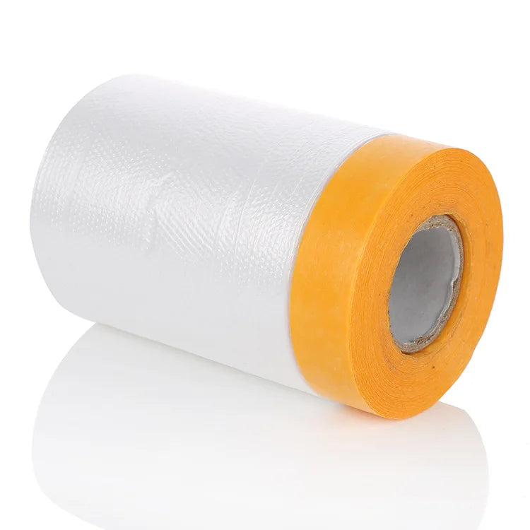 Multi Size Pack No Residue Plastic Sheeting Automotive Masking Tape Painters Plastic Drop Cloth for Painting