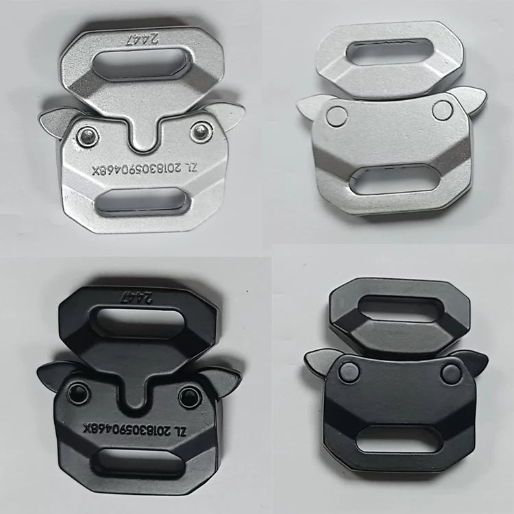 Factory Custom E2447 5/8 Inches  Metal Quick Release Buckle Adjustable Zinc Alloy Heavy Duty Tactical Belt Buckles 16mm