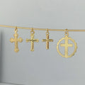 Fine Jewelry Cross Charms 14K Gold Filled Permanent Pendant Findings
