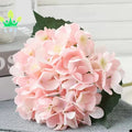 Silk Hydrangea Artificial Flowers 5 Big Fiberglass Heads DIY Home Wedding Party Decoration Bouquet Bunch