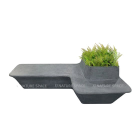 FRP Material Modern Style Large Fiberglass Flower Pots & Chair Decor Garden Shopping Mall for Indoor Outdoor