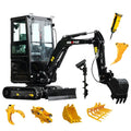 Household Crawler Mini Excavators Factory Wholesale Engin Diesel Micro Mini Digger Compact Mini Excavator With Rotary Arm