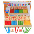 Children Wooden Educational Toys Digital Stick Montessori Teaching Aid Montessori Mathematics Enlightenment Toy for Baby Gift