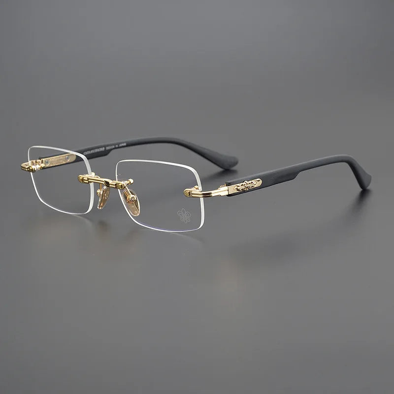 Shenzhen Factory Wholesale Optical Frameless Eyewear Frame Men Titanium Glasses Women Fashion Classic Custom logo