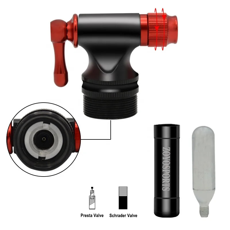 ZOYOSPROTS Mini Bicycle Pump Air Cycling Pump CO2 Bike Inflator for Mountain Road Ball Mtb Bike Accessories