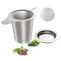 Estick Traditional Round Cup Aluminum Bamboo Tea Filter Peach Bamboo Tumbler with Strainer Infuser for Tea Accessories