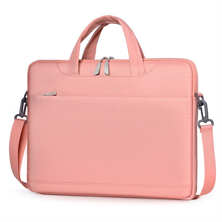 Fashion Pink Computer Double Shoulder Multifunctional Messenger Laptop Bag