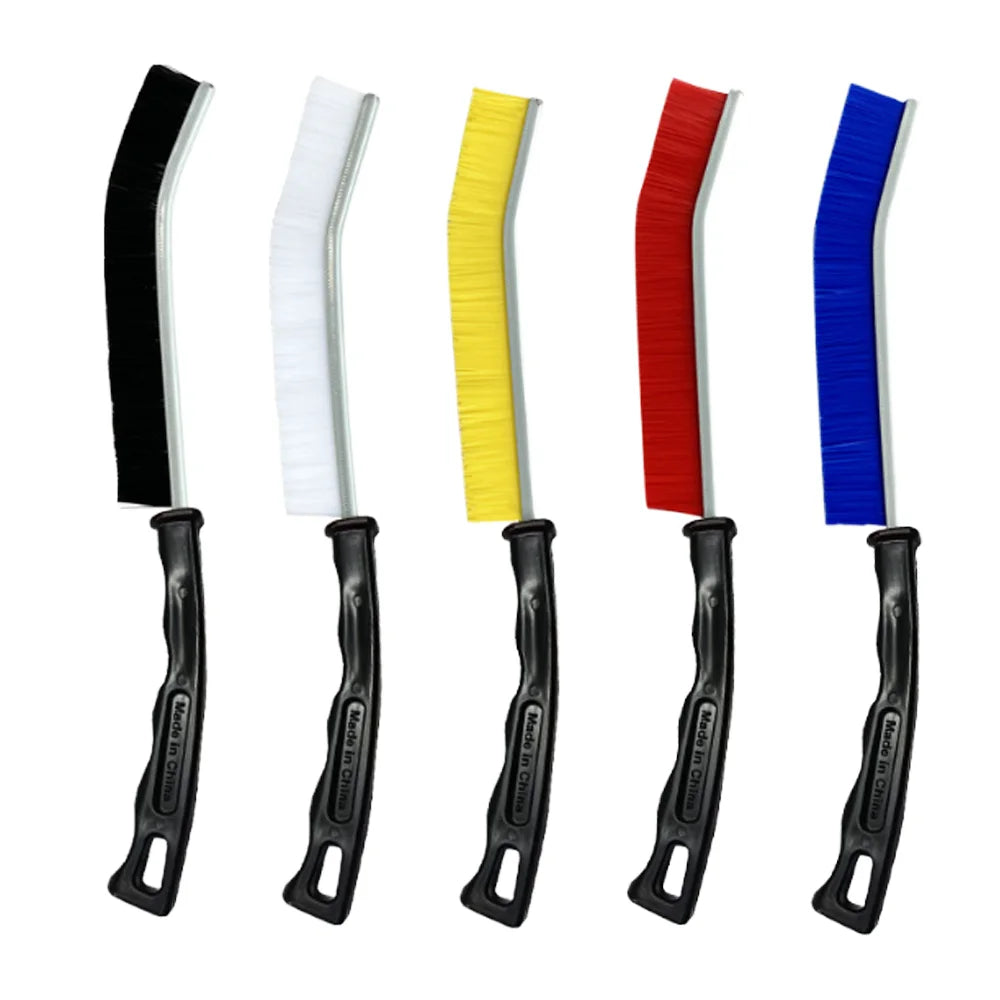 Weide High Quality 6pcs Multicolor Handheld Crevice Cleaning Brush Set Hard Bristled Dead Pet Home Kitchen Plastic TPR Nylon PP