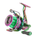 All-metal Seamless Fishing Reel Luya Sea Rod Reel Remote Control Color Rotating Reel for False Bait Fishing