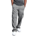 China Fashion Casual Mid Breathable Chinos Pants Custom Brand Drawstrings Grey Tactical Cargo Joggers Men Relaxed Fit Trousers