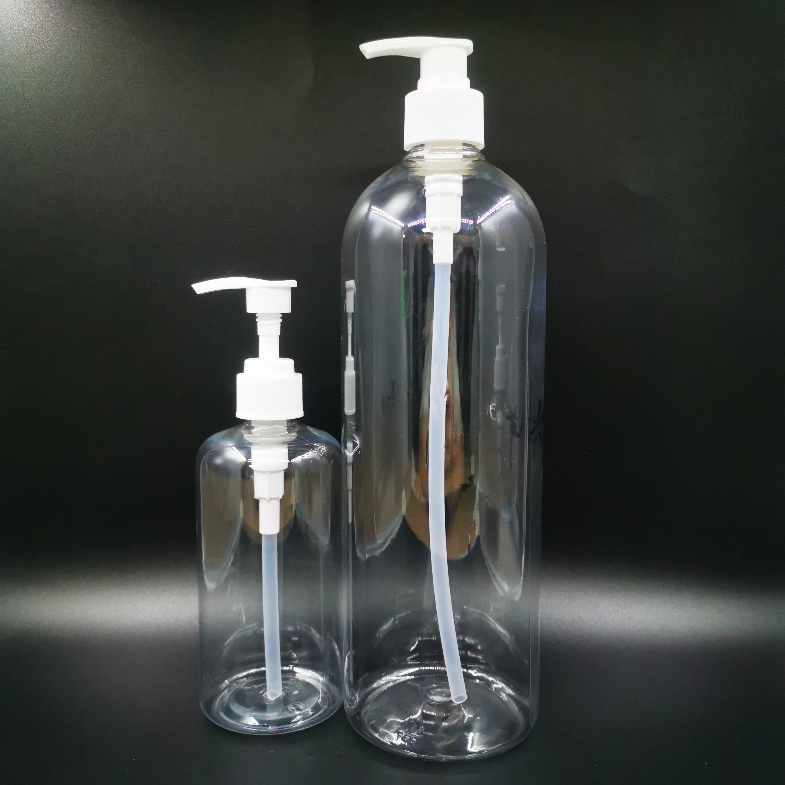 Wholesale 500ml 700ml 1000ml Transparent Liquid Rinse Container Biodegradable Pla Plastic Shampoo Pump Bottle