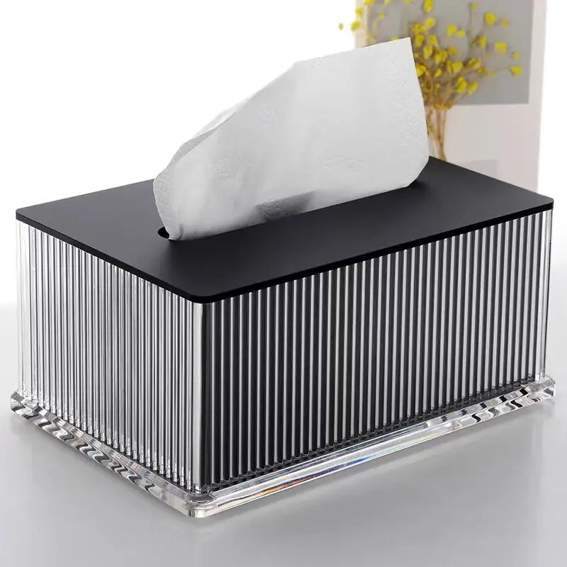 New Arrival Multifunctional Heart-Shaped Acrylic Tissue Box Cover with Clear Napkin Dispenser Custom Logo Modern Luxury Design