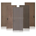 Waterproof Wooden Plastic Doors Modern Bathroom Design Interior WPC Door With Smart Lock