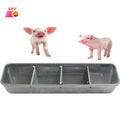 Galvanized Steel Sheet 4 Hole Piglet Pig Feed Trough Bowl for Breeding Industry Pig Feeder