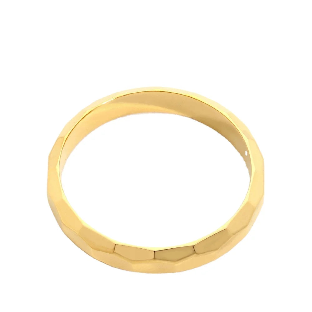 OEM 3.5 mm Wedding Band 18K Plating Brass Fashion Jewelry for Men and Women Engagement Lover's Ring Party Anelli Ringen