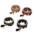 Bohemian Style Wing Fringed Multi-layer BraceletFashion Elastic String Beaded Bracelet